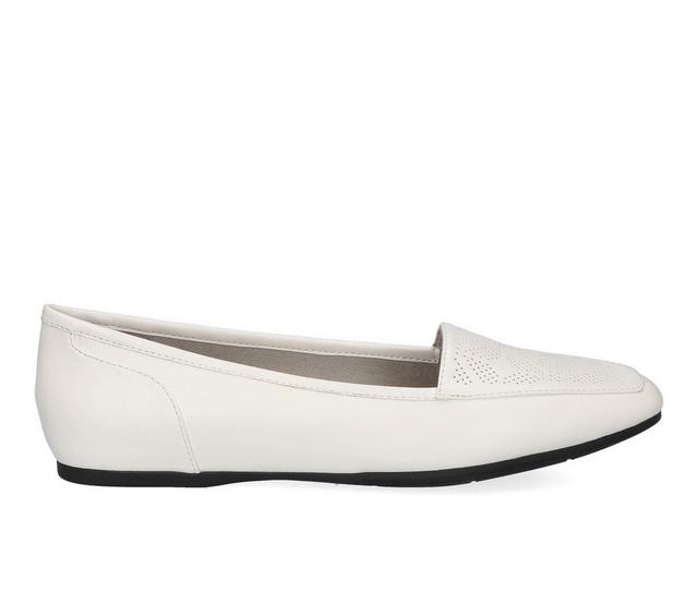 Women's Easy Street Thrill Perf Loafers in White color