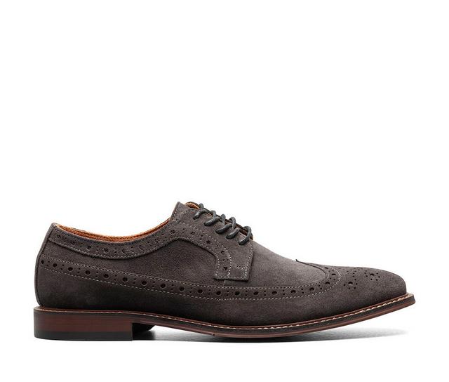 Men's Stacy Adams Marligan Dress Oxfords in Dark Gray color