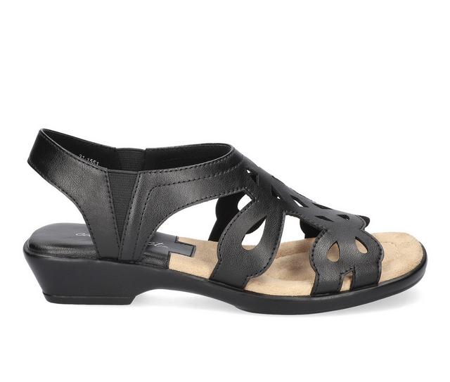 Women's Easy Street Holland Slingback Sandals in Black color