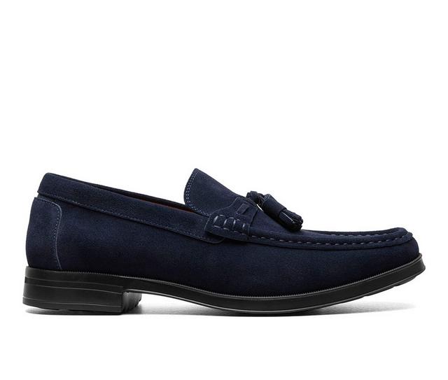 Men's Stacy Adams Peppley Dress Loafers in Navy color