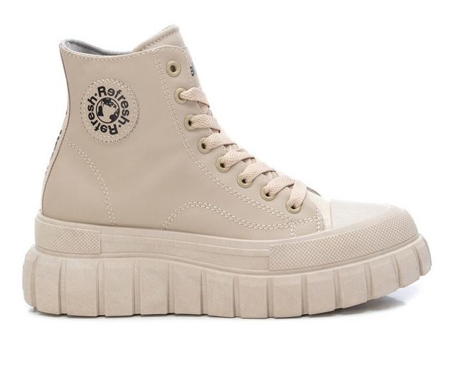 Women's Xti Theresa High Top Sneakers in Beige color