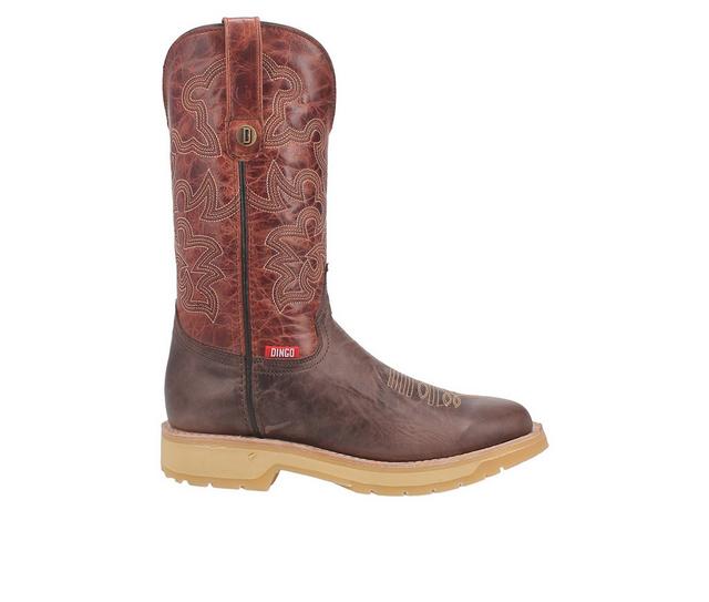 Men's Dingo Boot Big Horn Western Cowboy Boots in Brown color