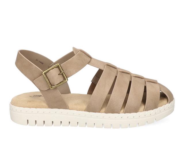 Women's Easy Street Denalize Fisherman Sandals in Natural color