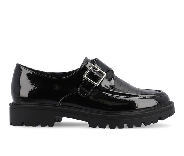 Women's Journee Collection Azula Chunky Loafers in Black color