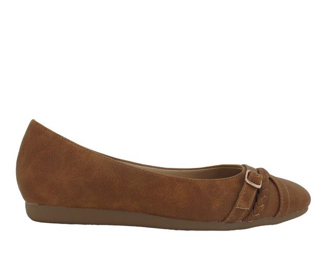 Women's Jellypop Deliver Flats in Tan color