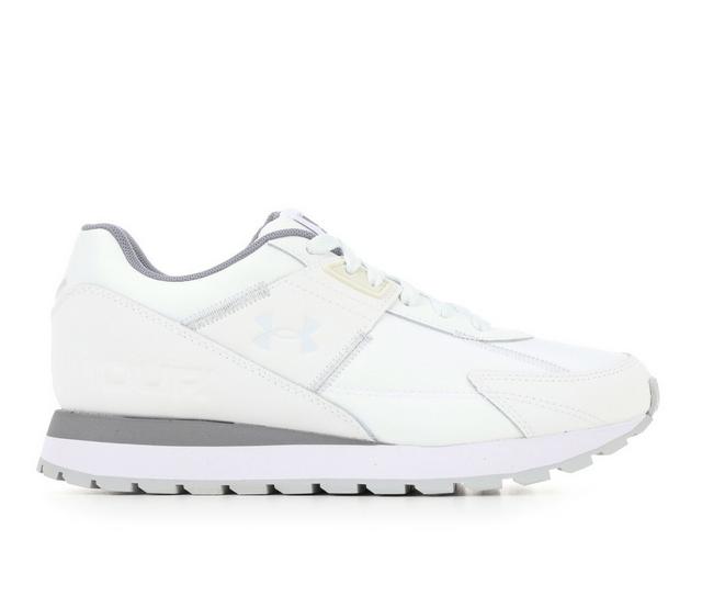 Women's Under Armour Essential Runner Sneakers in White/Gray color