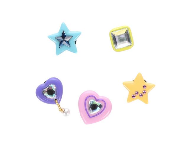 Crocs Jibbitz Premium 5 Packs in Dazzling Gems color
