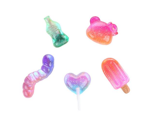 Crocs Jibbitz Premium 5 Packs in Jelly Candy color