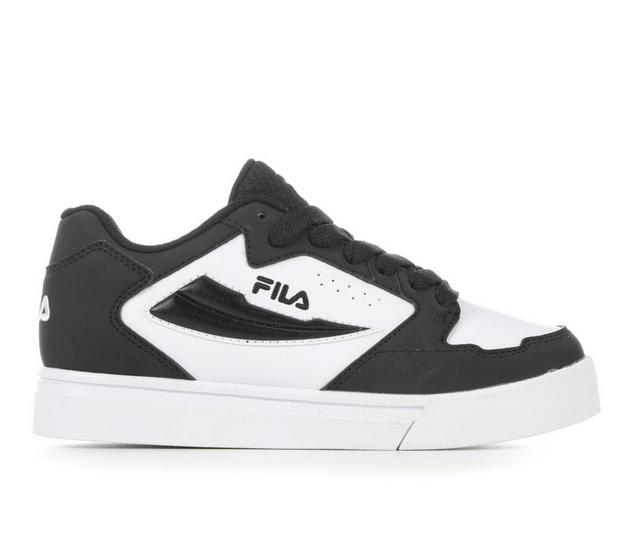 Boys' Fila Viskato Boys Sneakers in Wht/Blk/Blk color