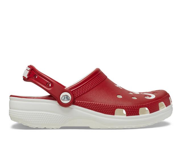 Adults' Crocs University of Alabama Classic Clogs in White color