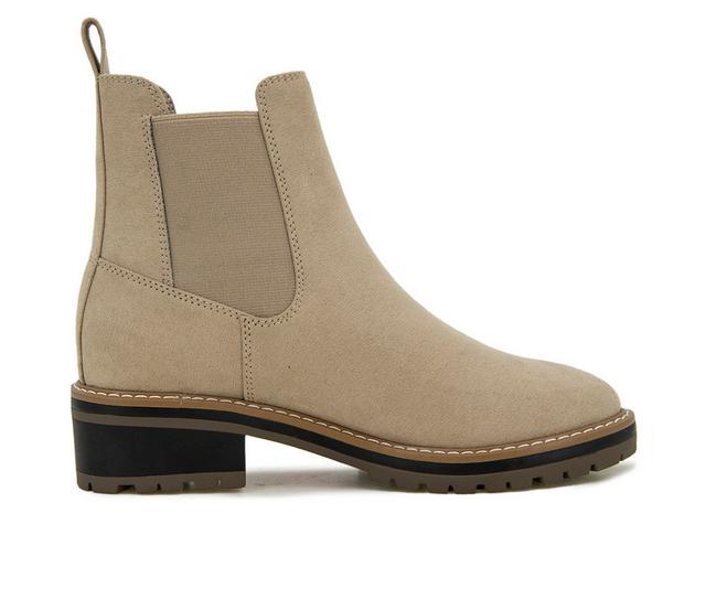 Women's KENSIE Khai Chelsea Boots in Taupe color
