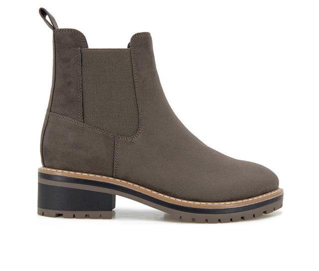 Women's KENSIE Khai Chelsea Boots in Charcoal Micro color