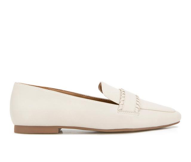 Women's KENSIE Natalia Loafers in Off White color