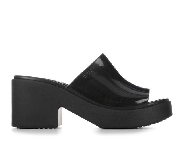 Women's Crocs Brooklyn Slide Heel in  Black color
