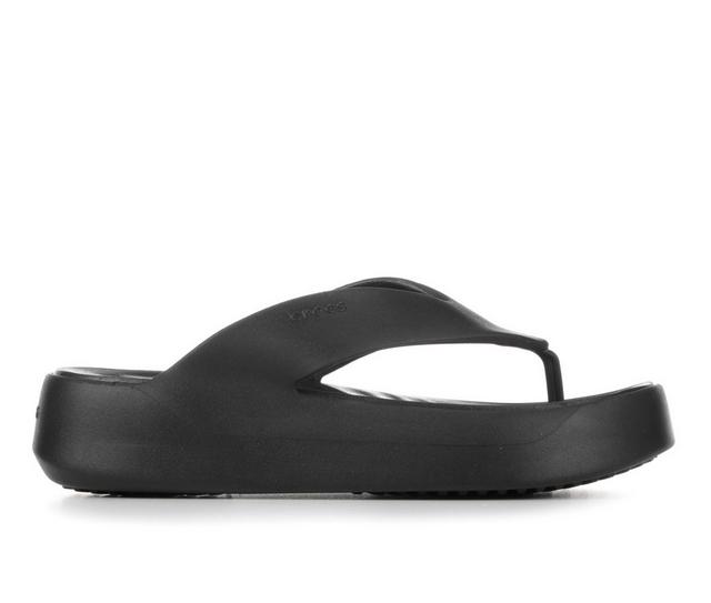 Women's Crocs Getaway Platform Flip in Black color