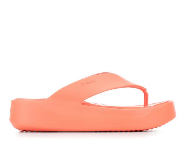 Women's Crocs Getaway Platform Flip in Sunkissed color