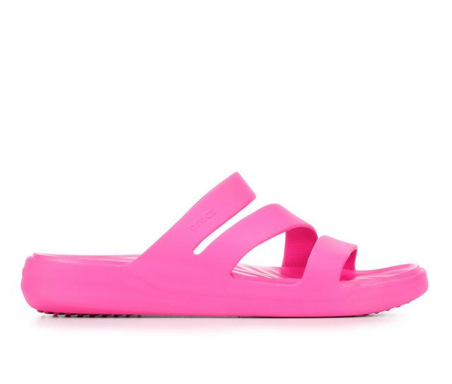 Women's Crocs Getaway Strappy in Pink Crush color