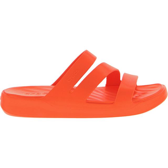 Women's Crocs Getaway Strappy Sandals in Lava color