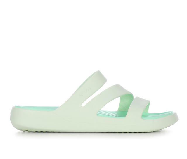 Women's Crocs Getaway Strappy Sandals in Jade Tint color