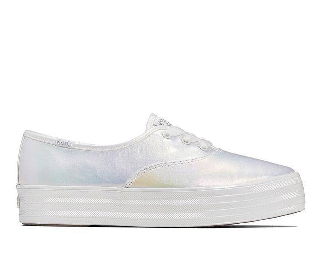 Women's Keds Point Pearlized Textile in White color