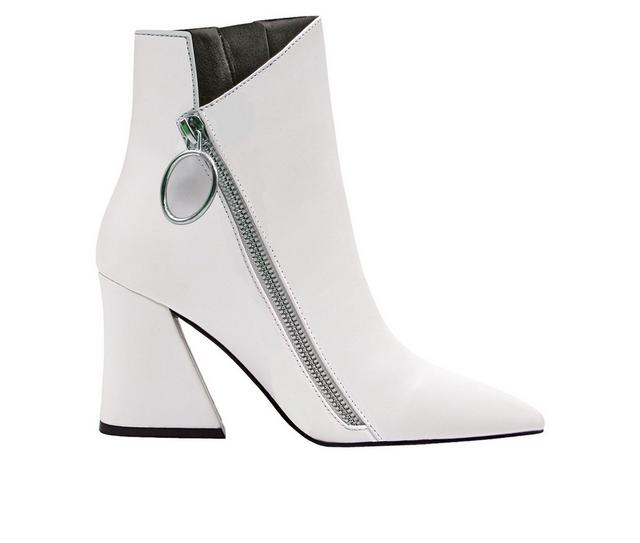 Women's Ninety Union Classic Heeled Booties in White color