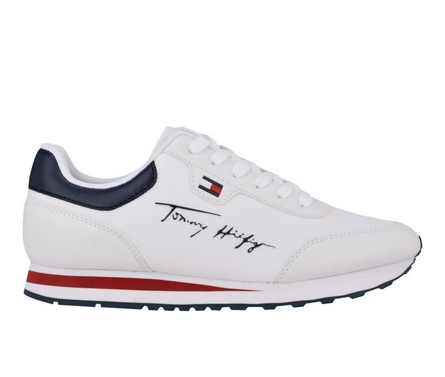 Women's Tommy Hilfiger Laces Fashion Sneakers in White color