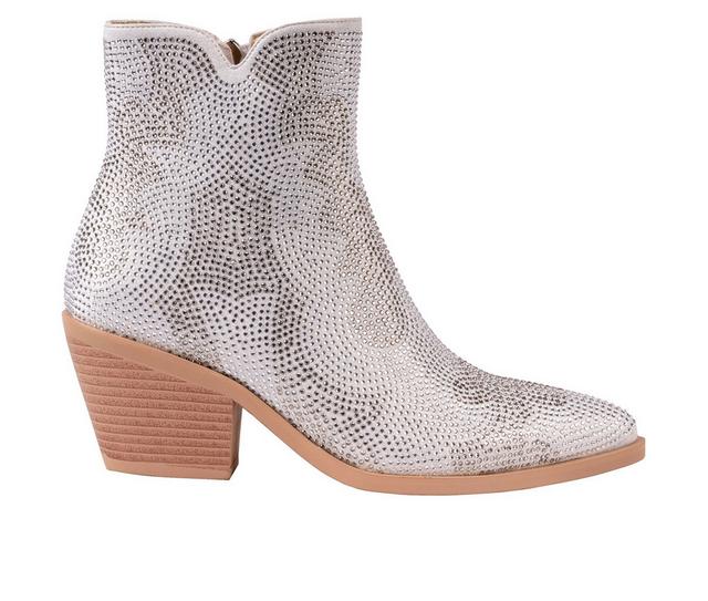 Women's Ninety Union Forever Heeled Booties in Silver color