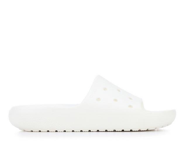 Adults' Crocs Classic Slide v2 in White color