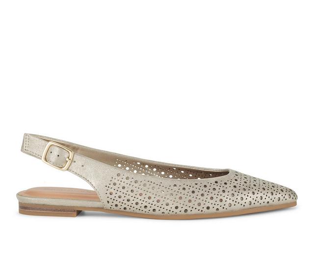 Women's Baretraps Riva Slingback Flats in Champagne color