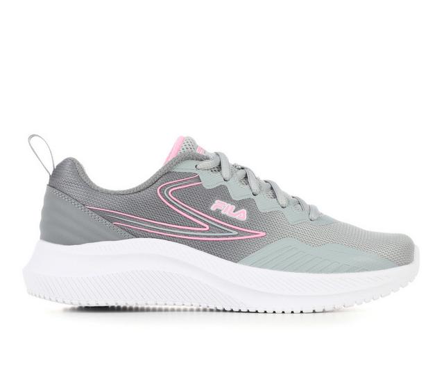 Women's Fila Memory Primo Forza Running Shoes in Grey/Pink/White color