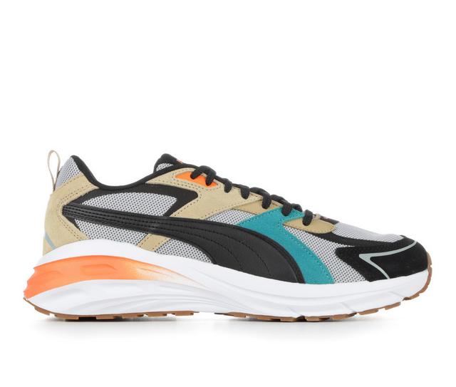 Men's Puma Hypnotic Sneakers in Blk/Teal/Orng color