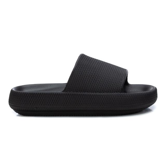Women's Xti Madison Slide Sandals in Black color
