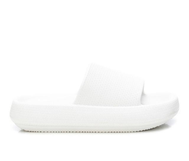 Women's Xti Madison Slide Sandals in White color