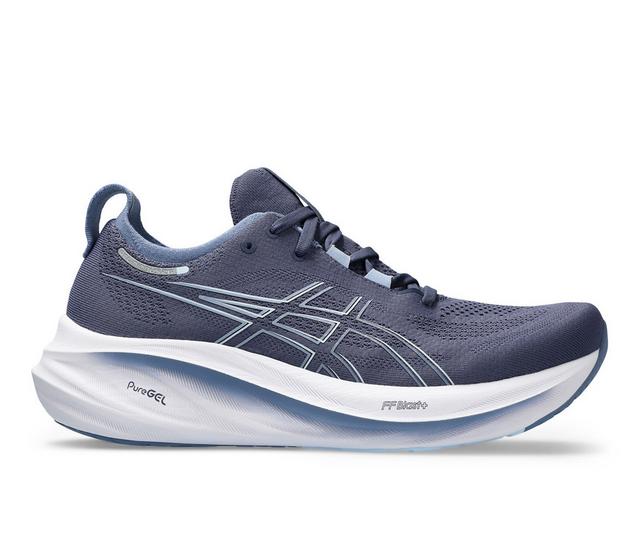 Men's ASICS Gel Nimbus 26 Running Shoes in Blue Blue color