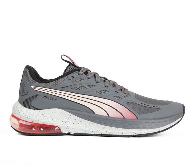 Men's Puma X-Cell Lightspeed Sneakers in Grey/Red/Blk color