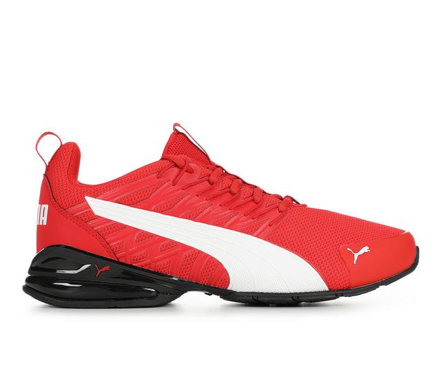 Men's Puma Voltaic Evo Sneakers in Red/Blk/Wht color