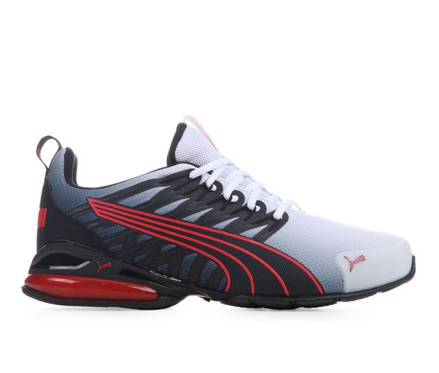 Men's Puma Voltaic Evo Sneakers in White/Black/Red color