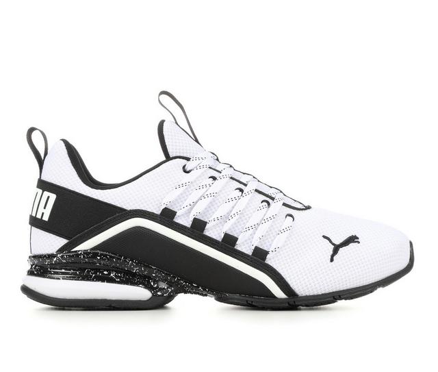 Puma Men's Puma Axelion Refresh Cyber City Sneakers in White/Black color