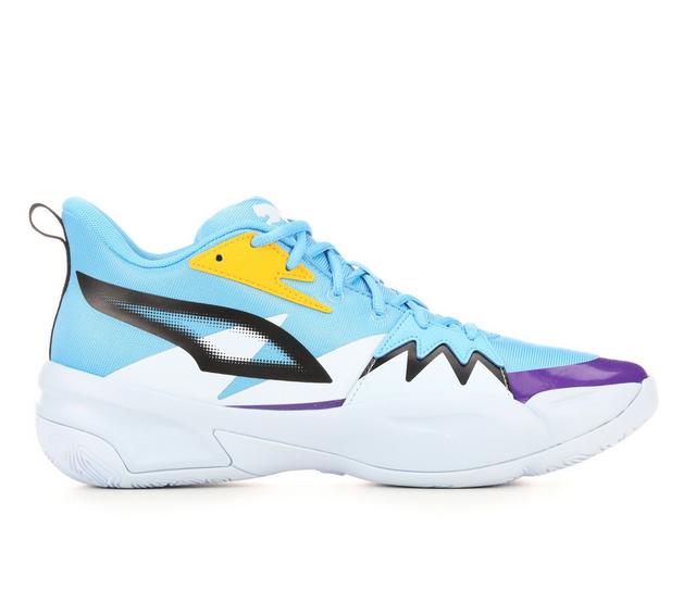 Men's Puma Genetics Basketball Shoes in Blue Icy color