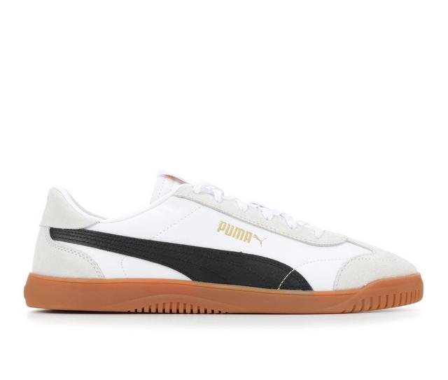 Men's Puma Club 5V5 Sneakers in Wh/Bk/Gy/Gm Sue color