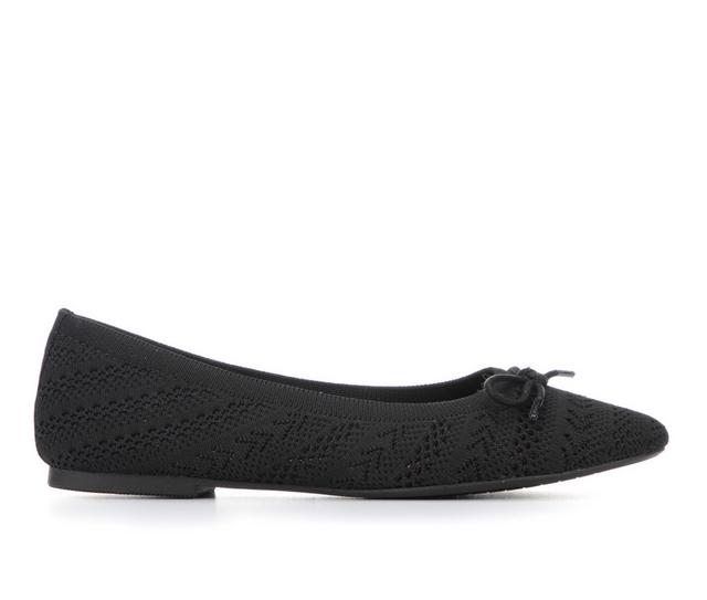 Women's White Mountain Sashay Flats in Black color