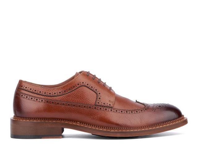 Men's Vintage Foundry Co Jarvis Wingtip Dress Oxfords in Cognac color