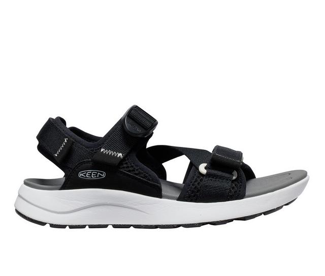 Women's KEEN Utility Elle Sport Backstrap Sandals in Black/Steel Gry color