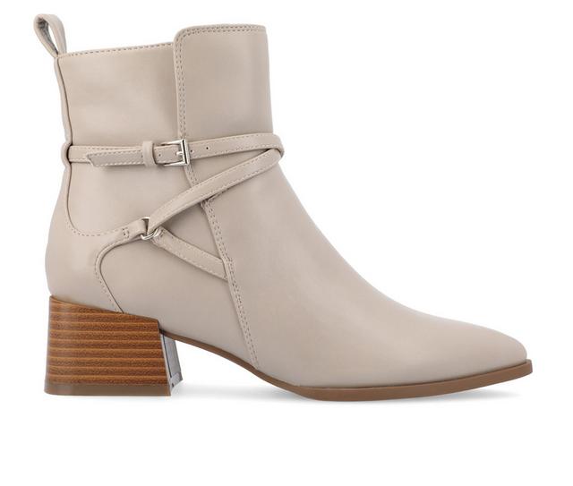 Women's Journee Collection Estelle Booties in Grey color