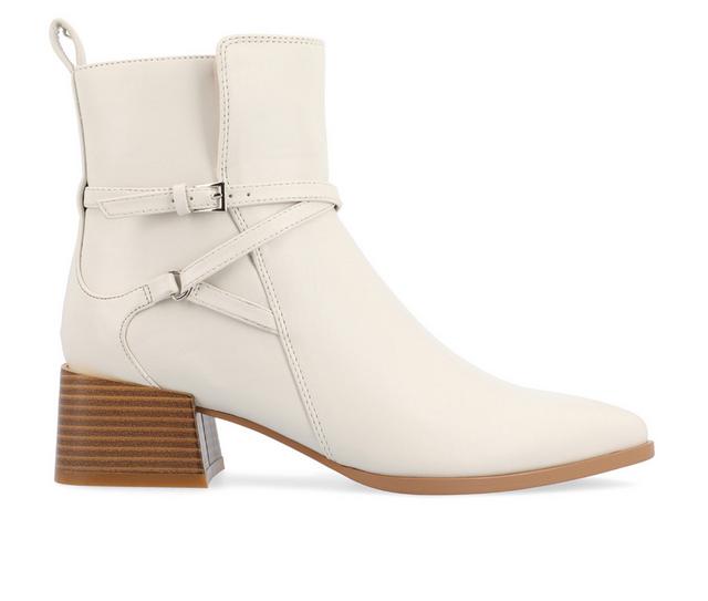 Women's Journee Collection Estelle Booties in Stone color