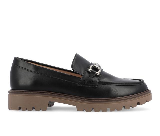 Women's Journee Collection Jessamey Chunky Loafers in Black color