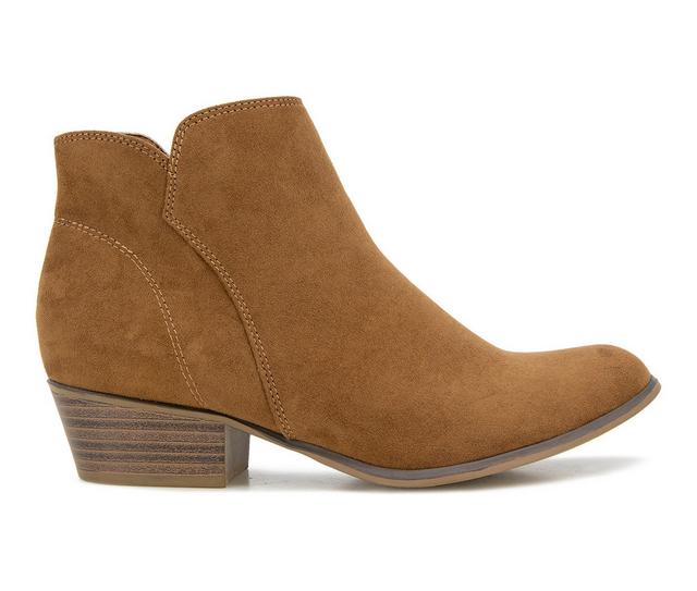 Women's Unionbay Tacey Booties in Cognac color