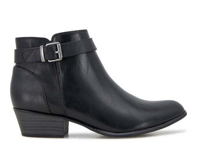 Women's Unionbay Tahoe Booties in Black PU color