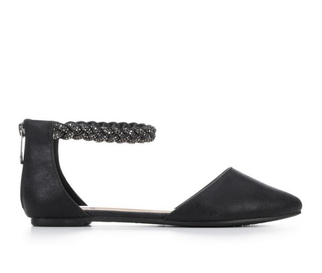 Women's Daisy Fuentes Lux Flats in Black color