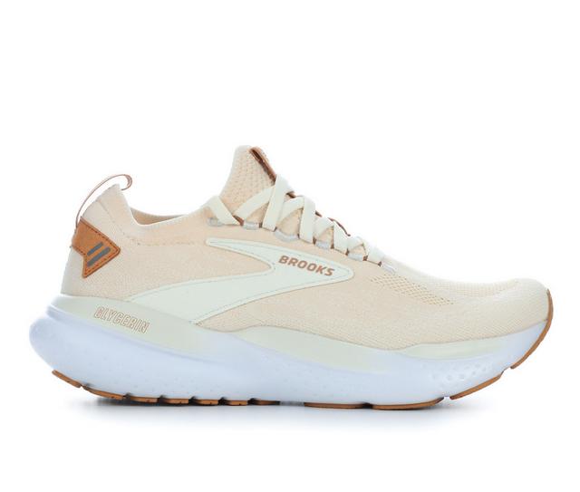 Women's Brooks Glycerin Stealth Fit 21 Running Shoes in Marshmallow color